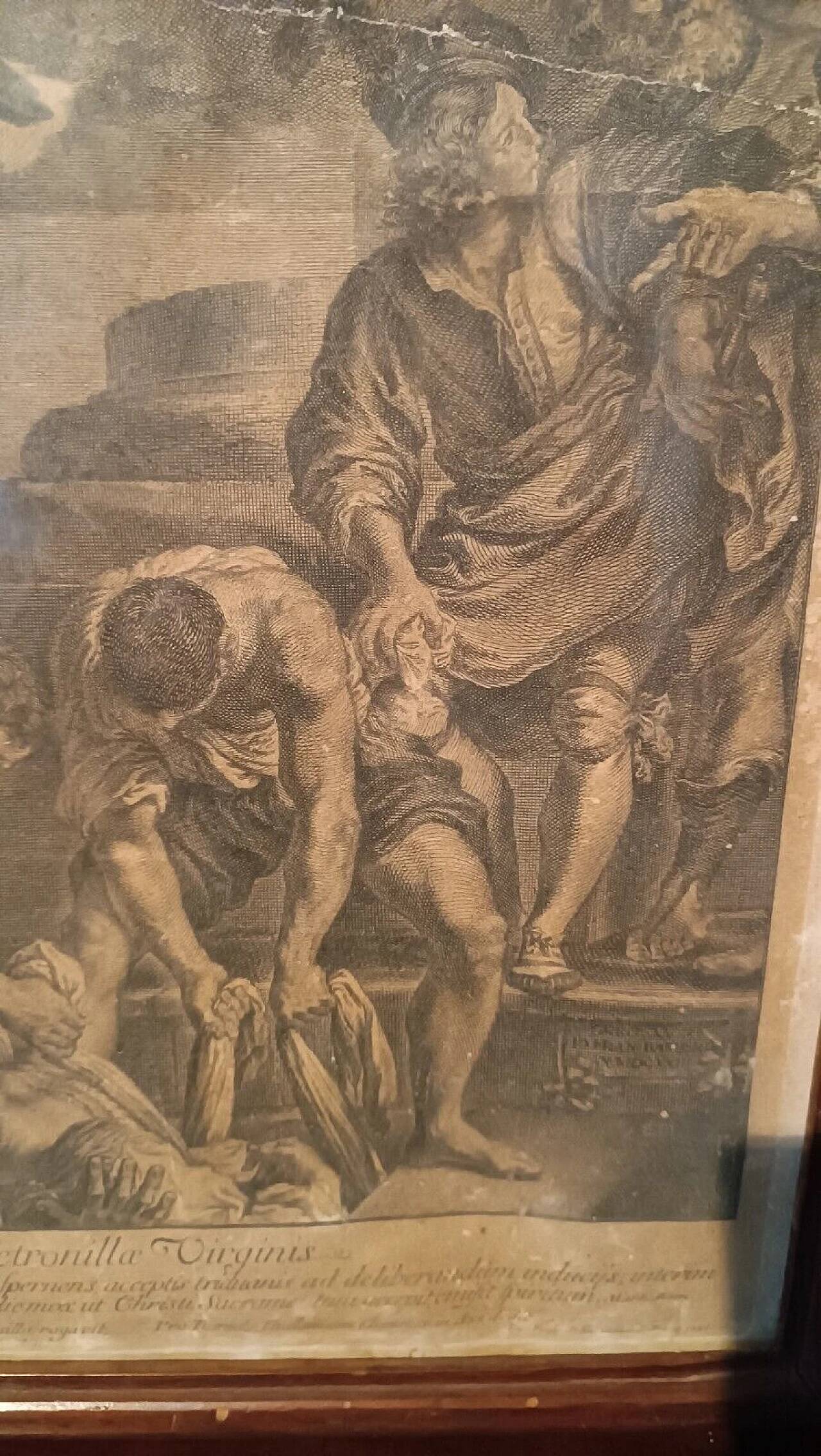 Jacob Frey, Saint Petronilla, engraving, 1731