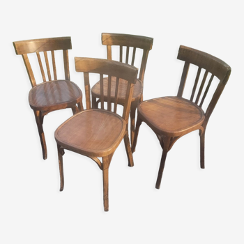 Lot de ancienne chaises de bistrot ,baumann bous courbe vintage