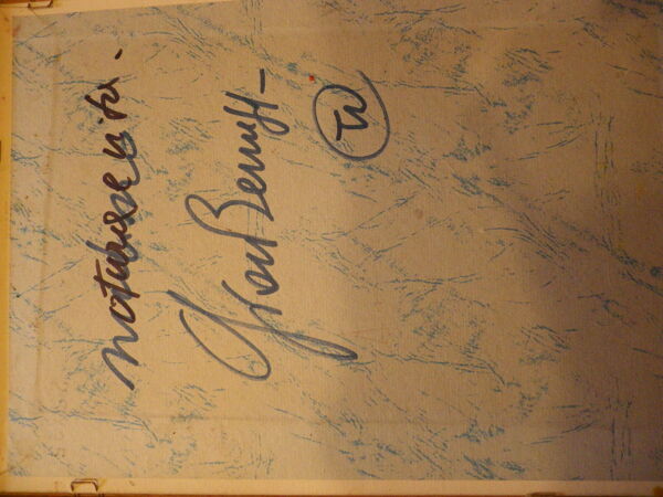 Tableau de Gian Berra avec autographe lettre signée au verso, peintre contemporain - italie