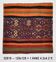 4x4 Square Bohemian Pattern Kilim Area Rug, 128x128Cm