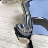 Set of 4 black lacquer chairs