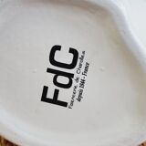 Zoomorphic pitcher fish Ceramic beige FDC Charolles