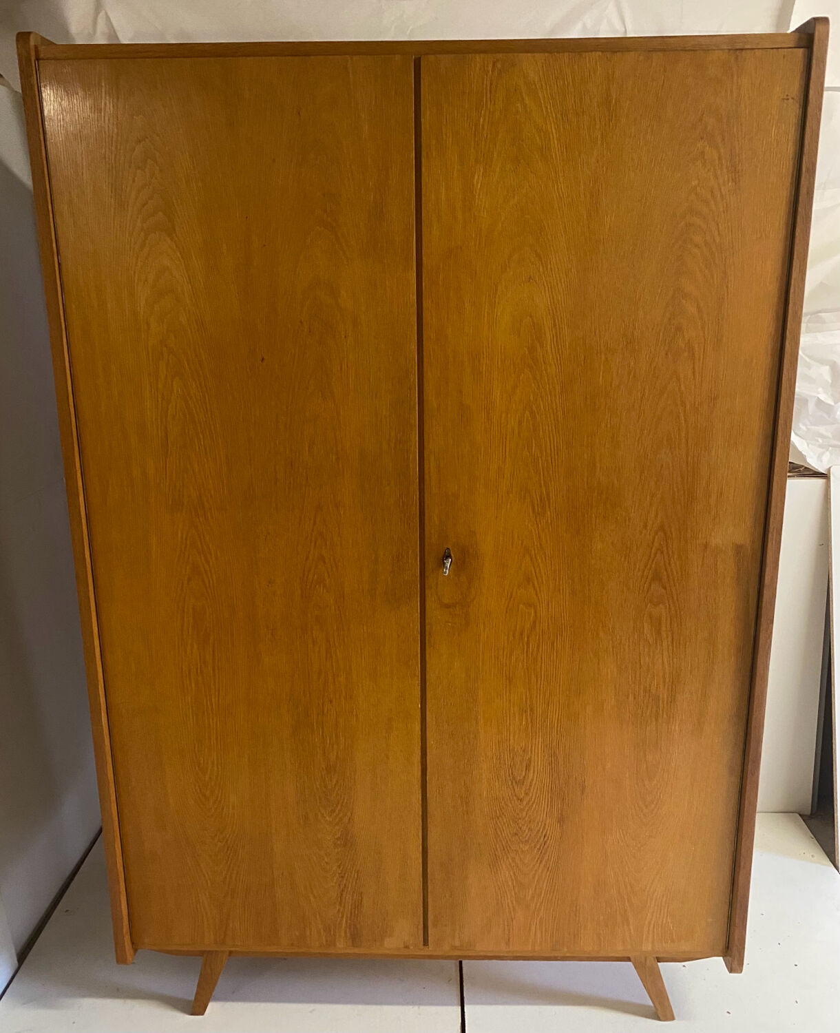 Vintage wardrobe with compass feet