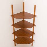 Meuble d'angle mural italien du milieu du siècle, années 1970