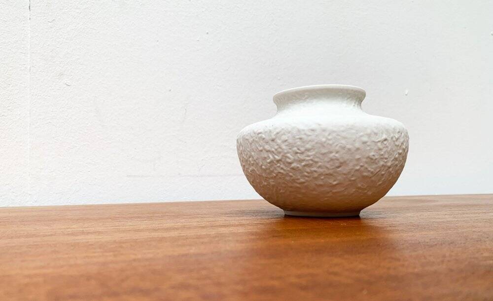 German ceramic vase mid-century style from Porzellanfabrik Metzler & Ortloff, 1960s