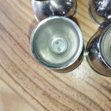 Set of 4 silver-plated egg cups – 1960s