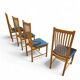 4 x Bros Nova chairs / leather seats