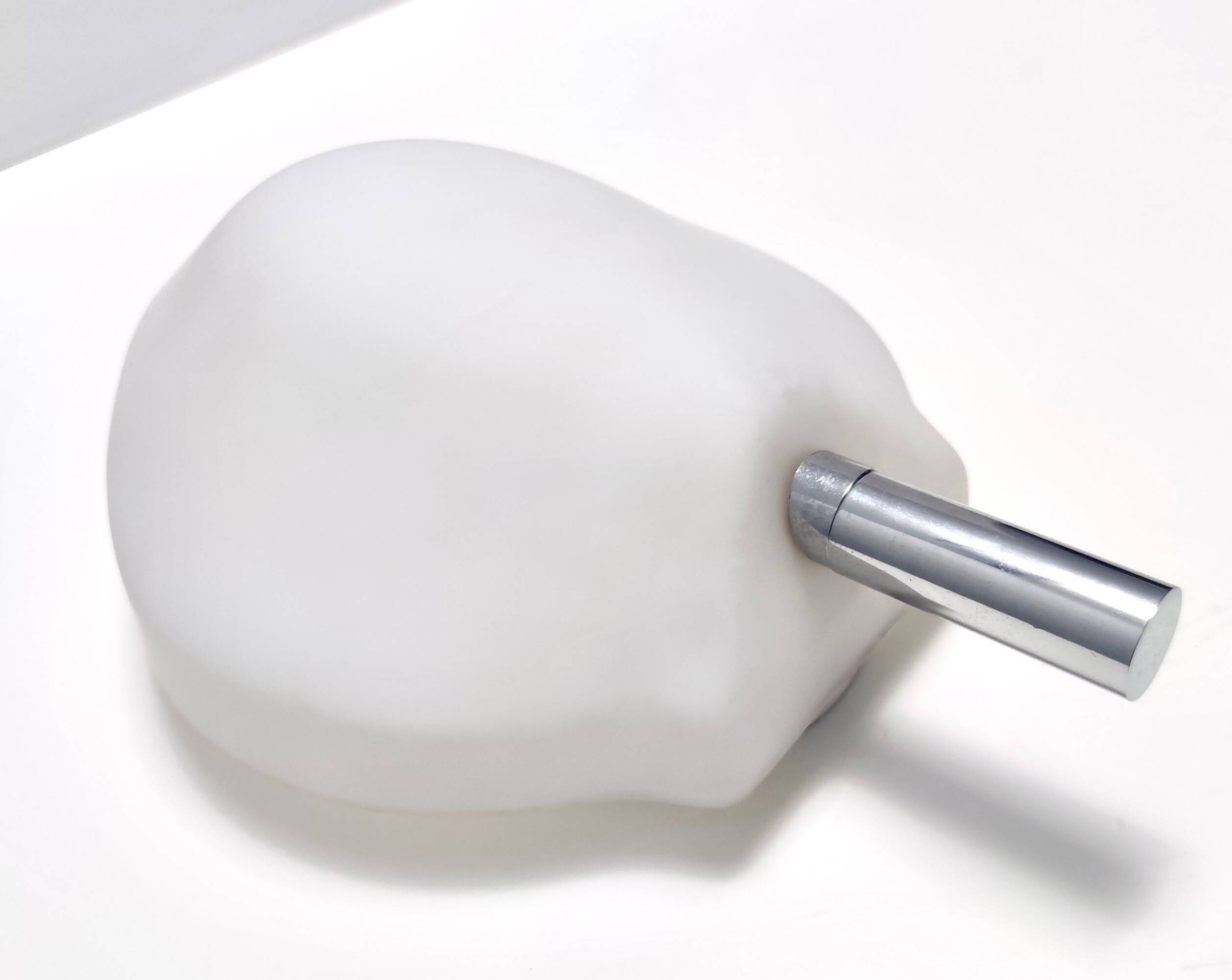 Postmodern Opaline Glass Sconce No. 2299 by Fontana Arte, Italy