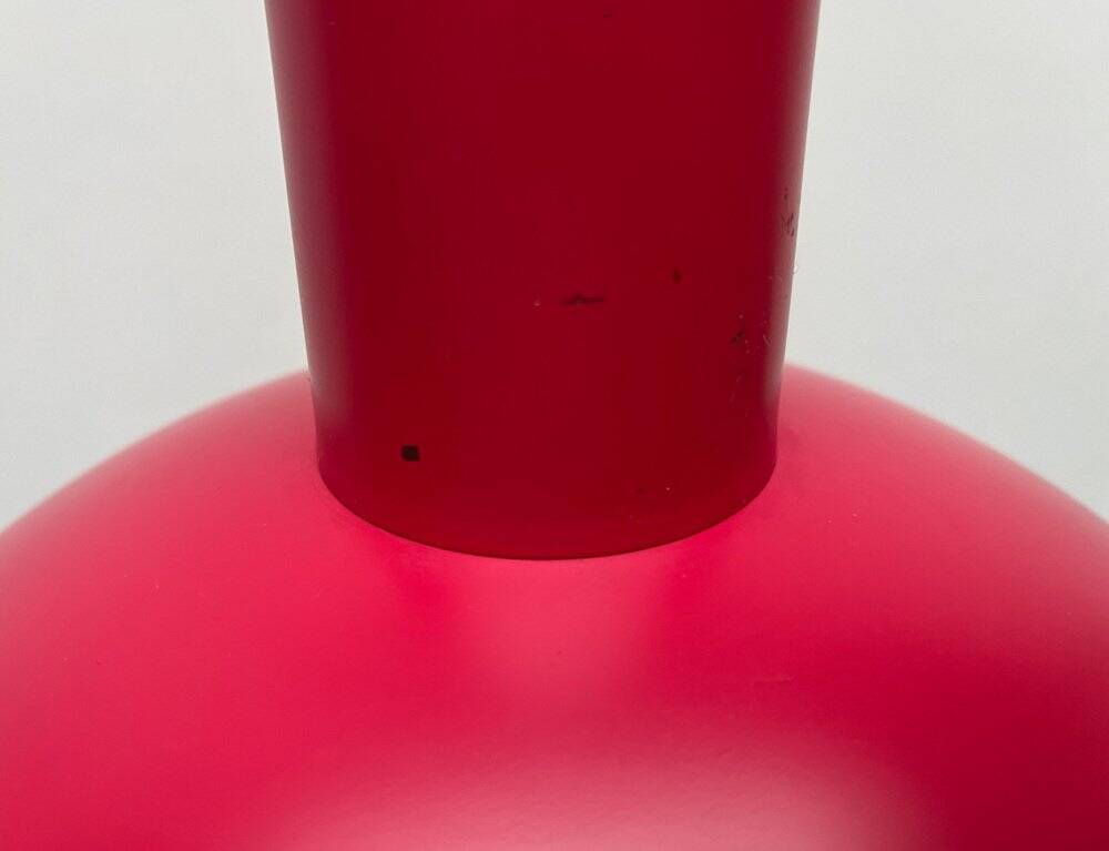 Red pendant lamp model 728 Danish mid-century by Horn, 1960s.
