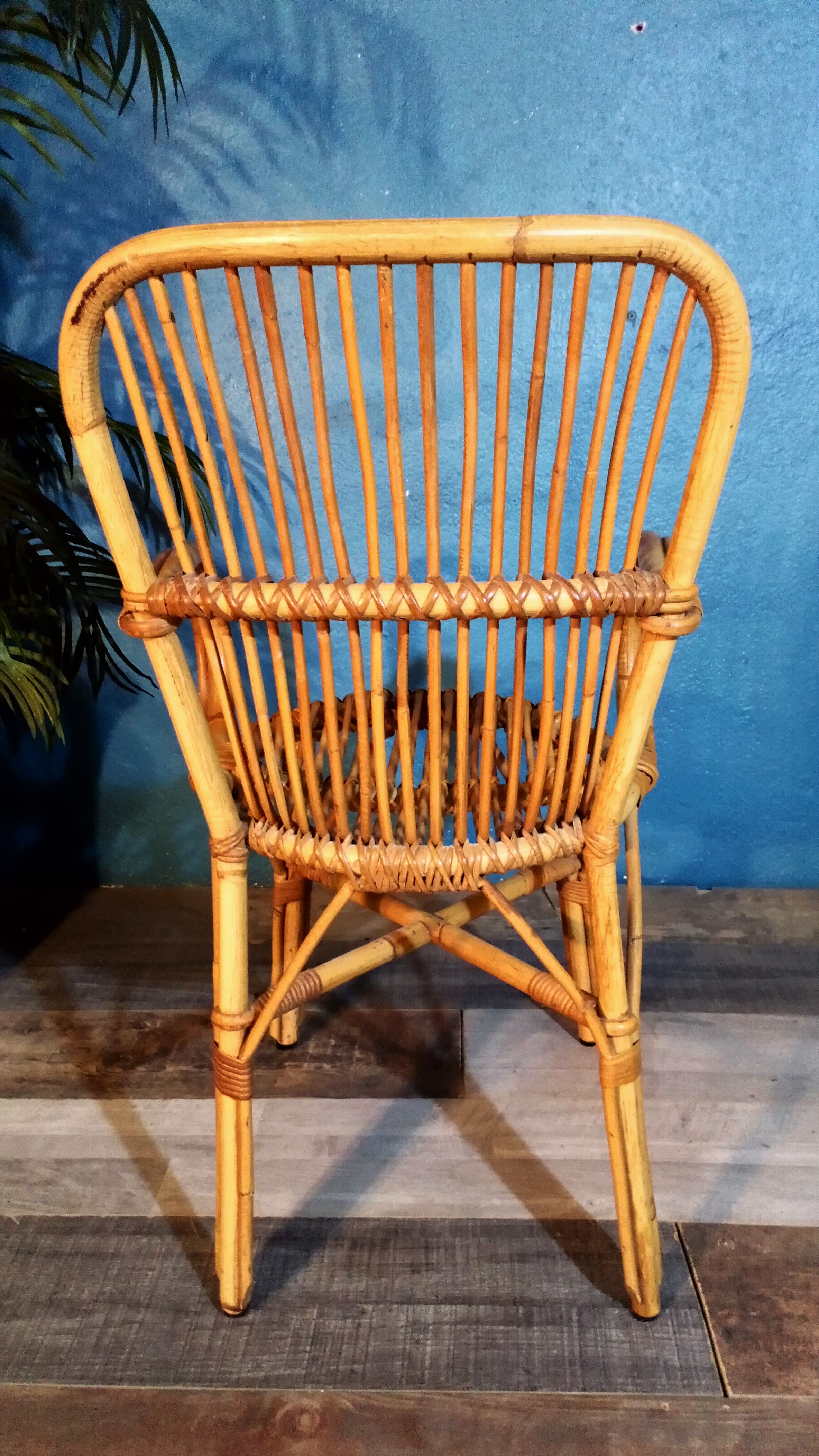Pair of rattan chairs 1960s