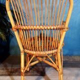 Pair of rattan chairs 1960s