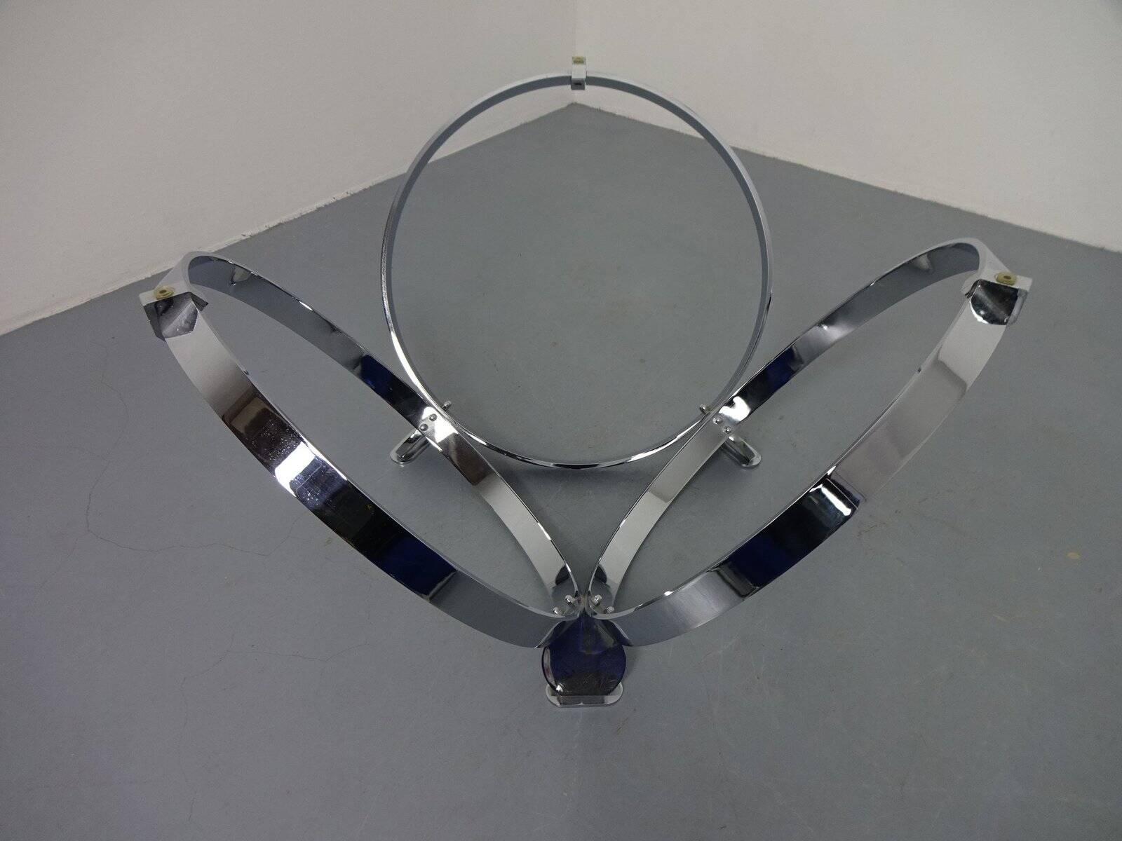 Space Age Glass Coffee Table by Knut Hesterberg for Ronald Schmitt, 1960s