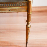 Bedside side brass table