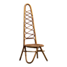 Chaise à Dossier Haut en Bambou par Pierantonio Bonacina pour Bonacina, 1960s