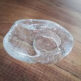 Clear glass tea light candle holder