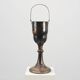 Art Deco silvered copper Champagne bucket on stand, France 1910