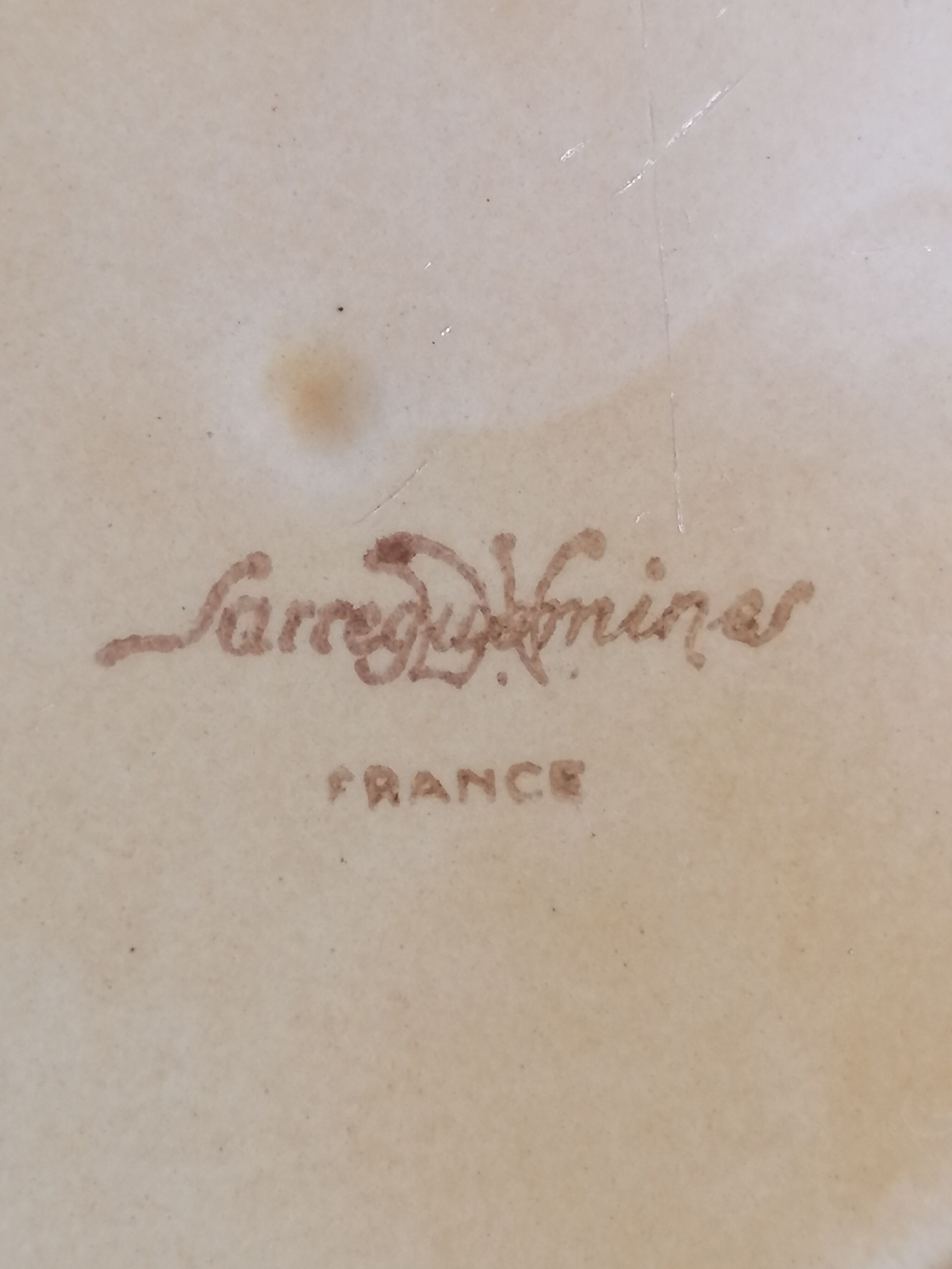 Sarreguemines slurry plates