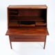 Kai Kristiansen model 63 desk teak secretaire with vanity mirror, 1960s