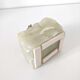 Italian table lighter in alabaster and brass