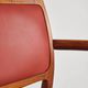 Armchair model 65 in oak and leather by Niels O. Møller, Denmark, 1960s.