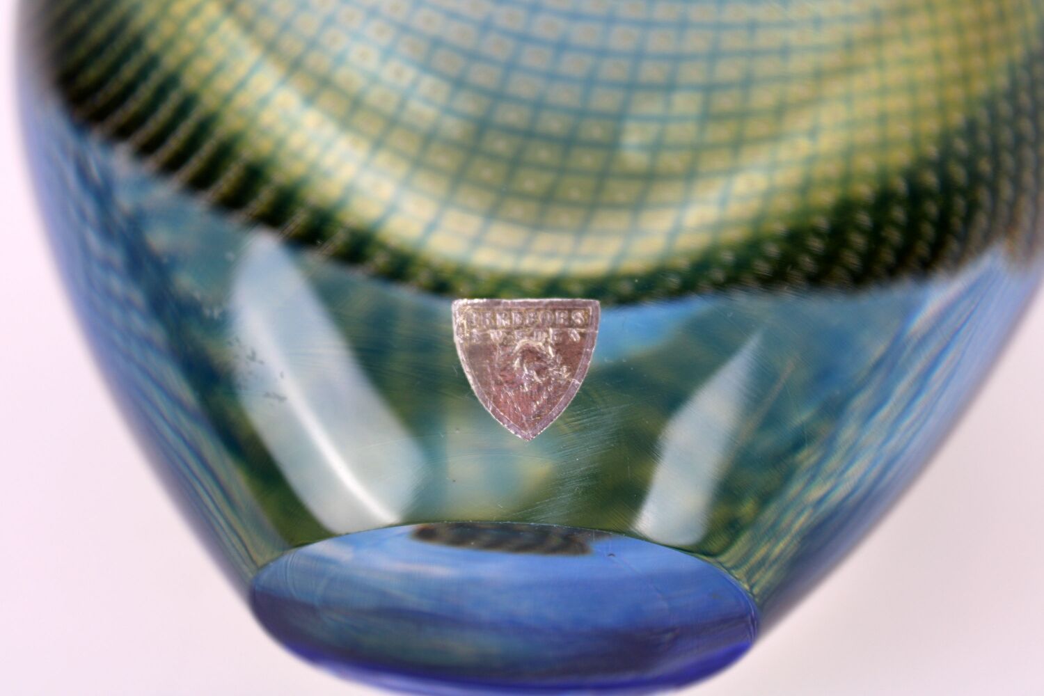 Glass vase Sven Palmquist Kraka made by Orrefors Sweden 1960s