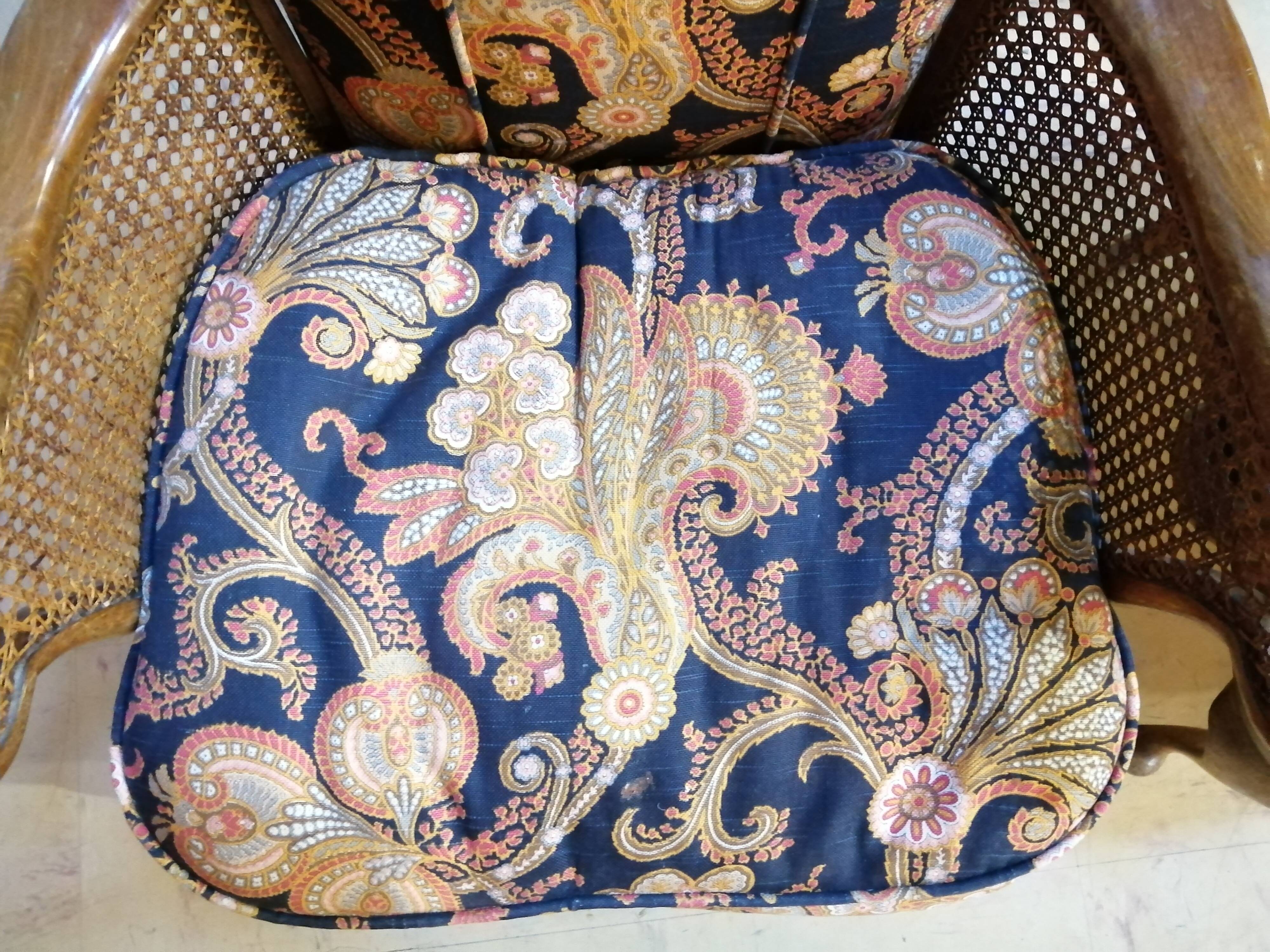 Duo of English armchairs Chippendale style