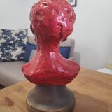 Emile Drox face statue sculpture