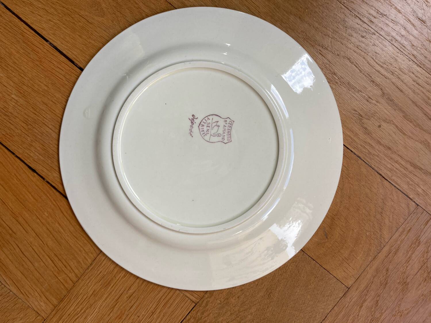 Ceranord St Amand flower dessert plates
