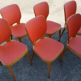 Set of 6 chairs Bistro vintage 60s