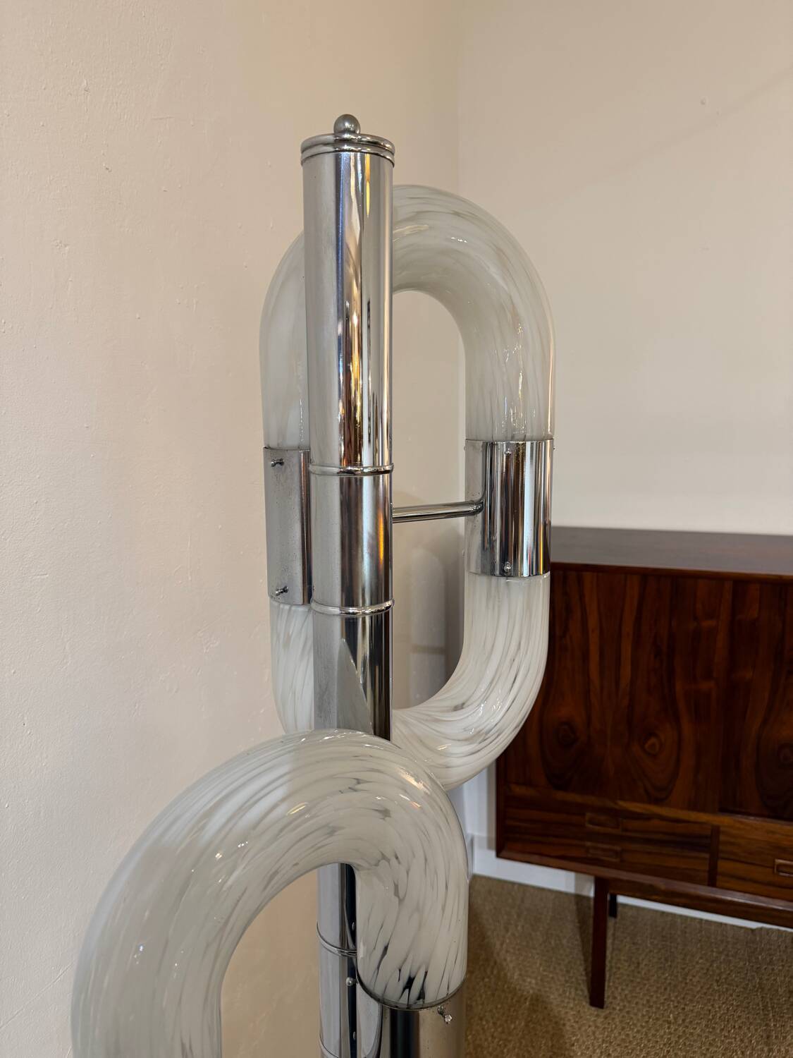 Lampadaire design Aldo Naso — Italie, années 1970