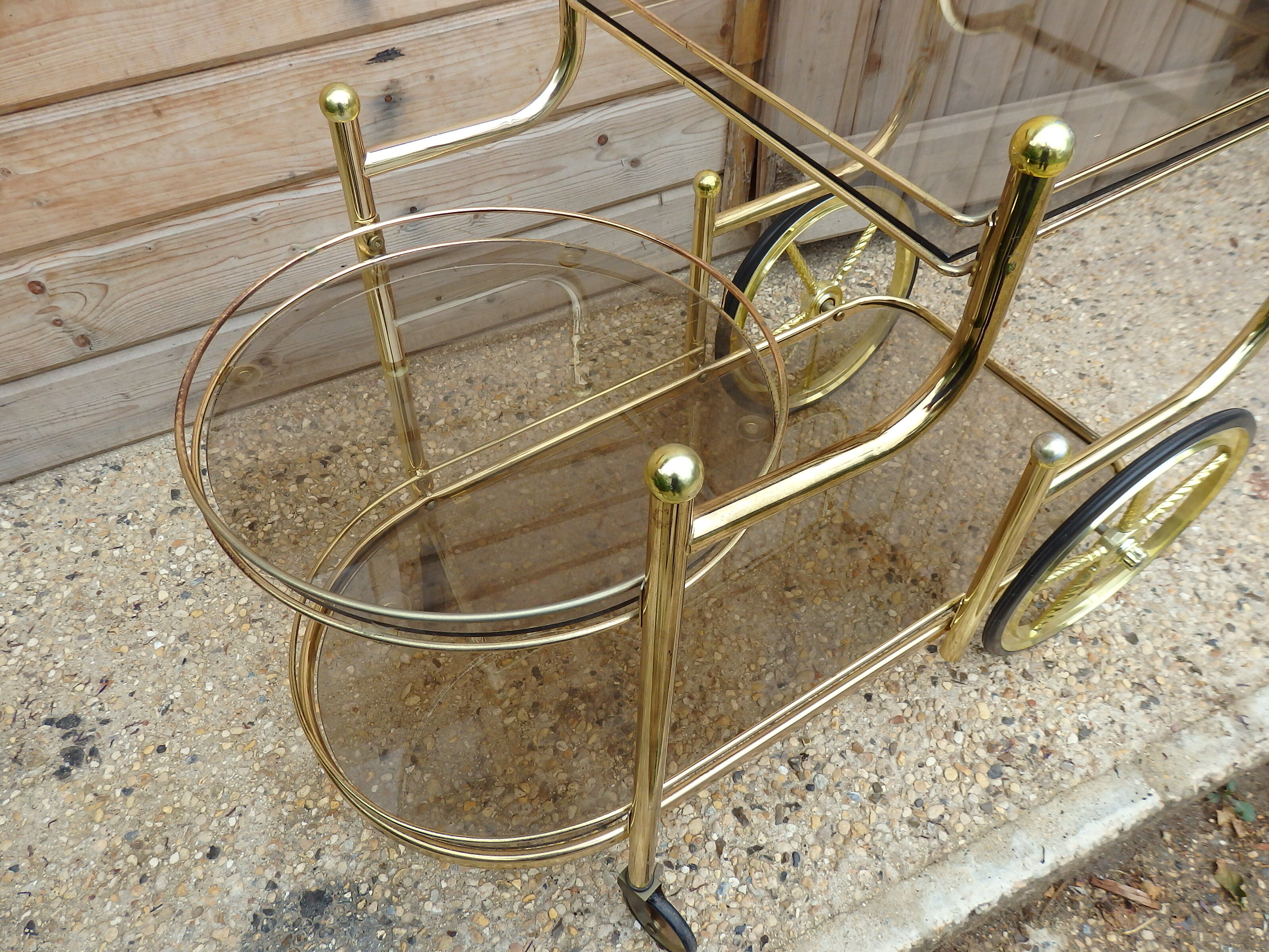 Vintage dessert with gilded wheels