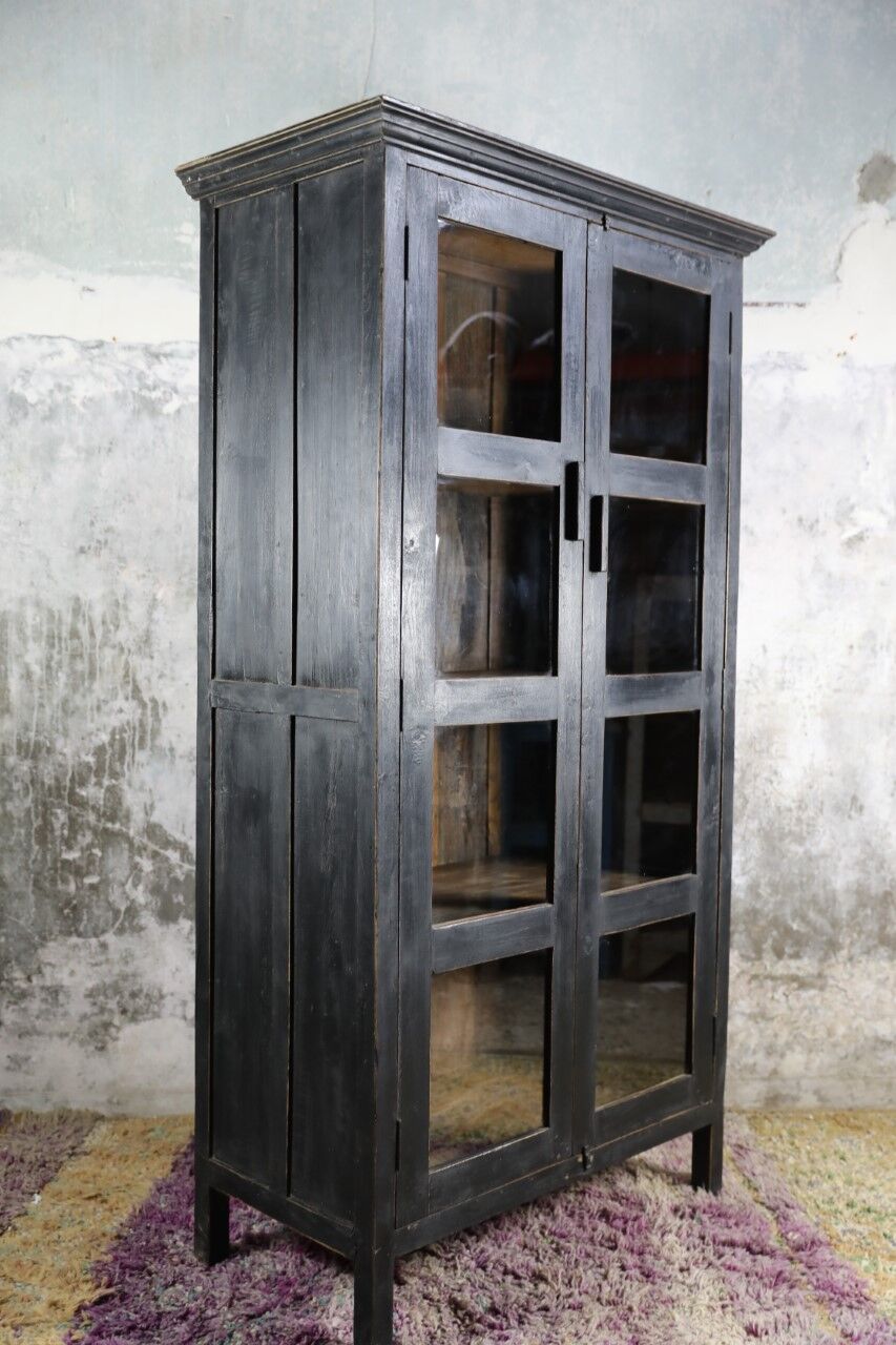 Showcase 2 doors 4 shelves, unique piece