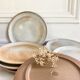 7 assiettes à dessert en grès