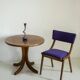 Mid-Century Modern Bumerang Chair, Purple Wool, Poland, 1960s