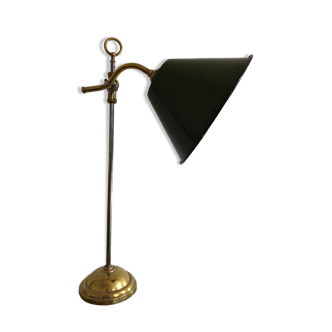 Antique brass swan neck lamp