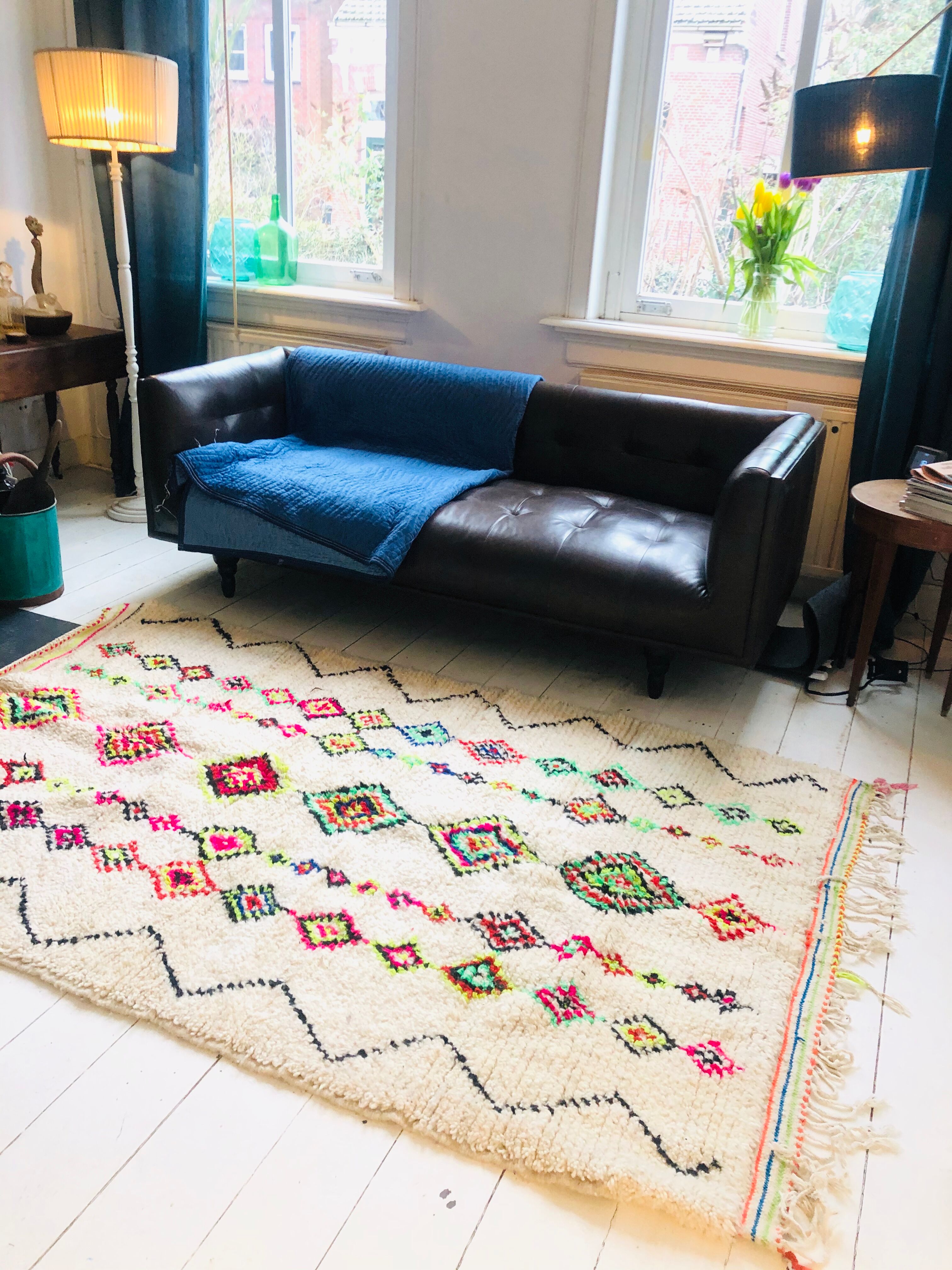 Berber carpet 100% wool - 150x235cm