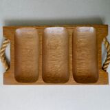 Teak and rope serving tray