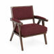 Vintage burgundy lounge chair – Mid-Century style