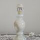 French Vintage Small Marble Table Lamp – Cream with Beige & Blue Veins 5237