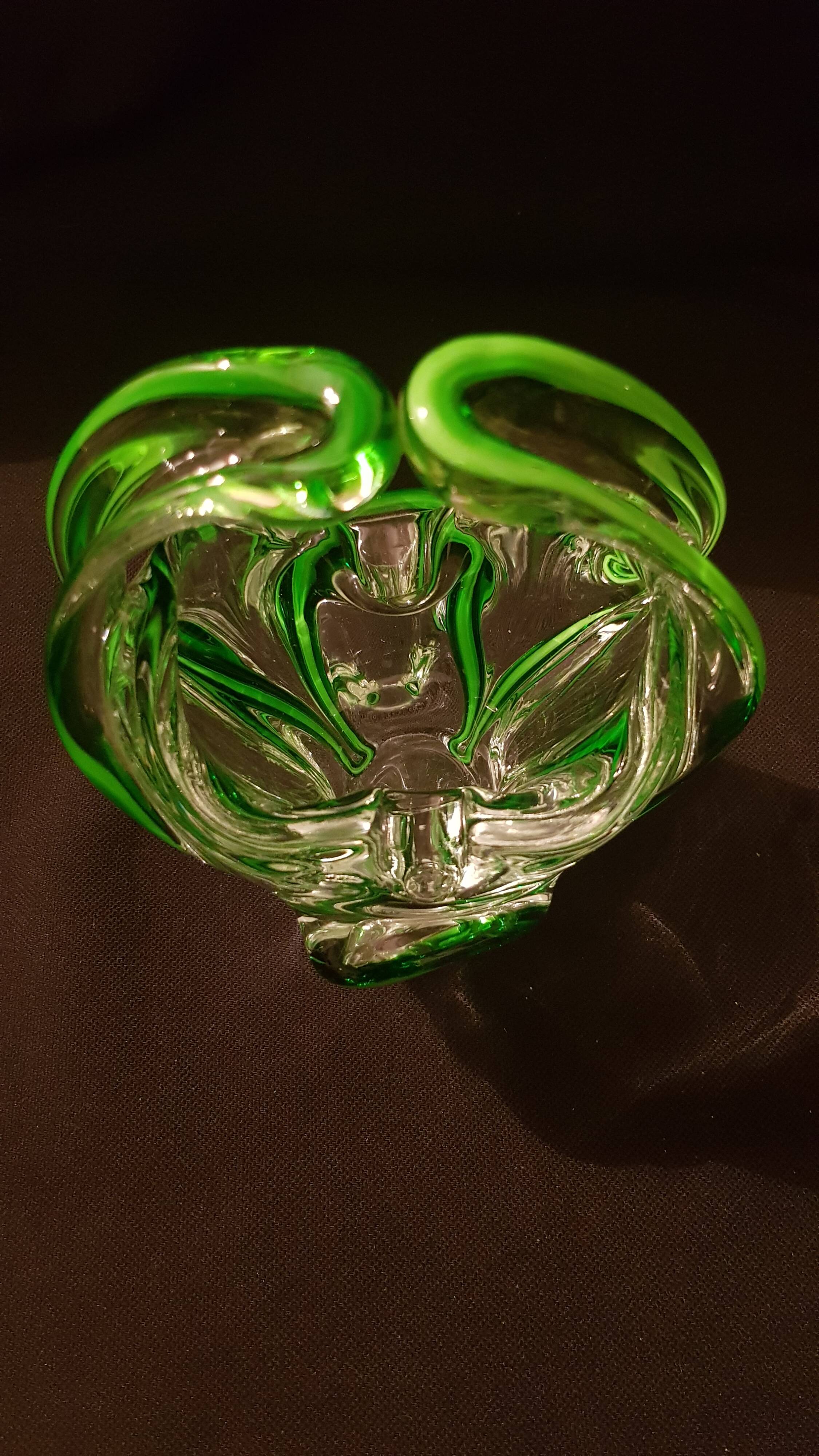 Crystal ashtray bowl in Murano style