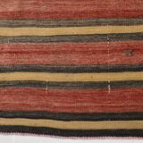 3x10 Rug For Hallway Red & Brown Vintage Kilim Runner Rug, 88x301Cm SK32981