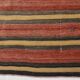 Tapis de couloir Kilim vintage rouge et marron