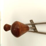 Coat rack with 4 wooden hooks