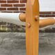 Vintage safari chair 1960s Denmark with canvas minimalist design