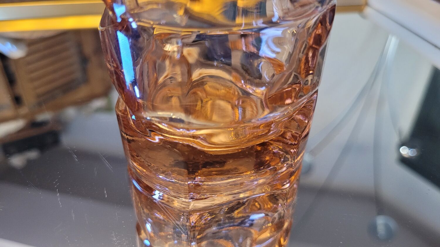 Vase ambré années 60