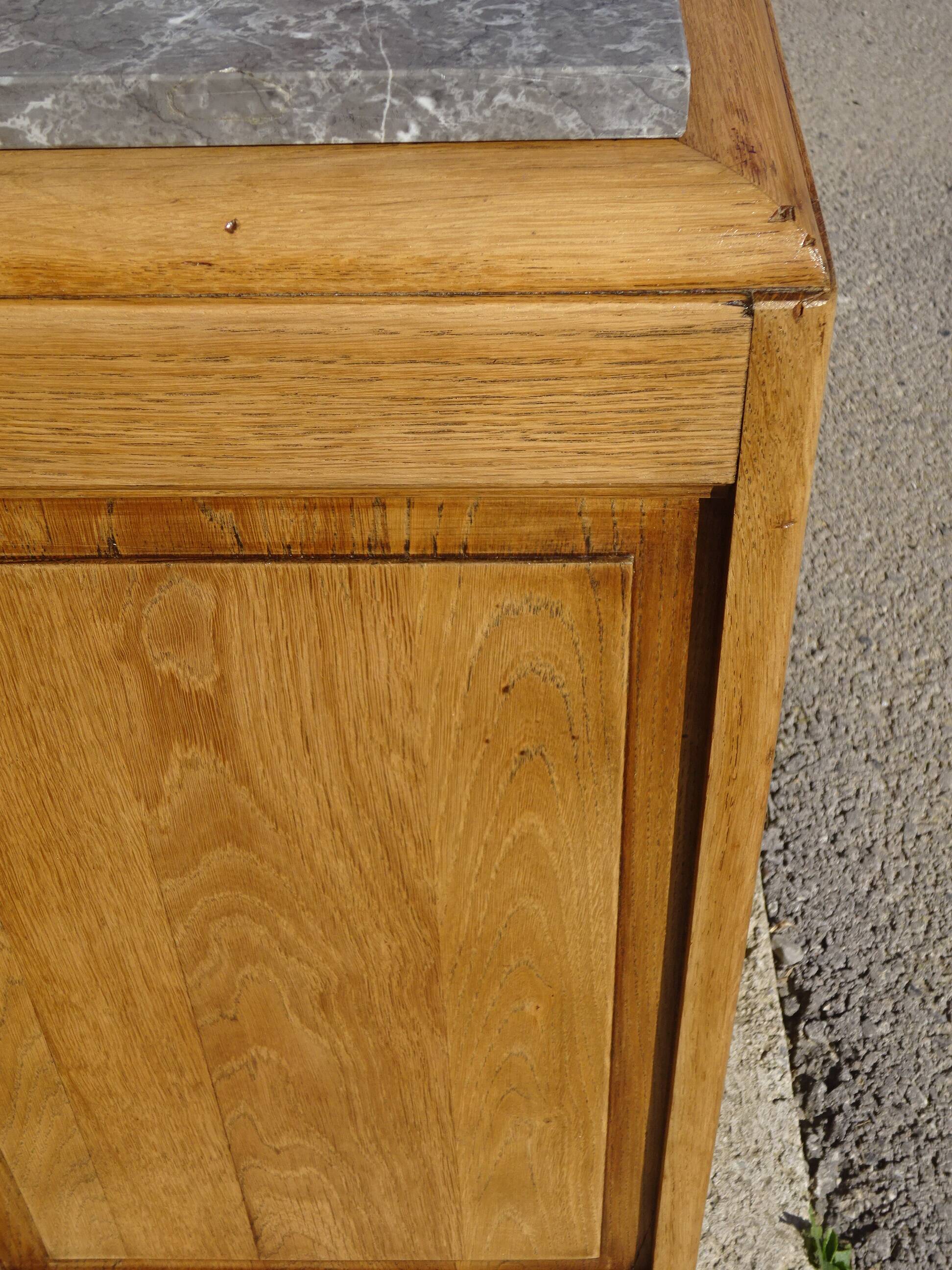 Large oak bedside cabinet