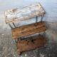 Metal and wood stepladder