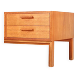 Teak low chest of drawers by Kai Kristiansen for Feldballes Mobler
