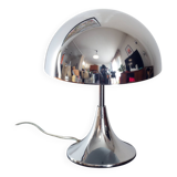 Chrome metal mushroom lamp