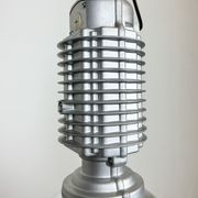 Industrial pendant lamp with glass cover by charles keller for zumtobel, 1990s